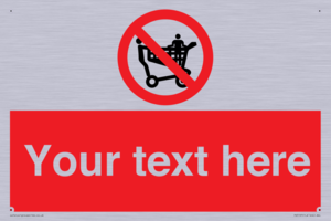 Custom No Climbing on Trolley Sign